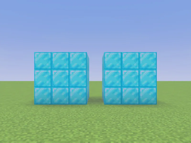 /clone duplicating a structure in Minecraft (after)