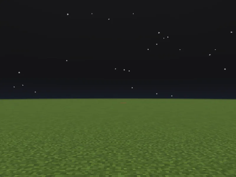 /effect applying night vision in Minecraft (after)