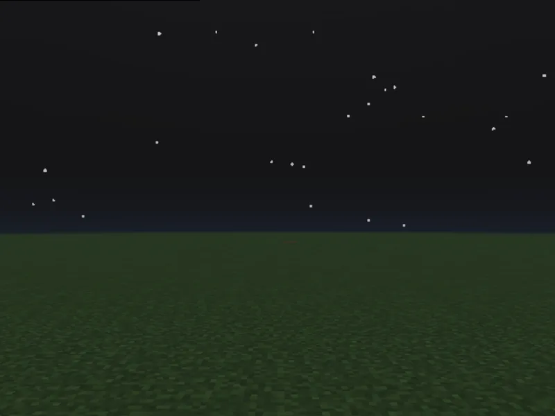/effect applying night vision in Minecraft (before)