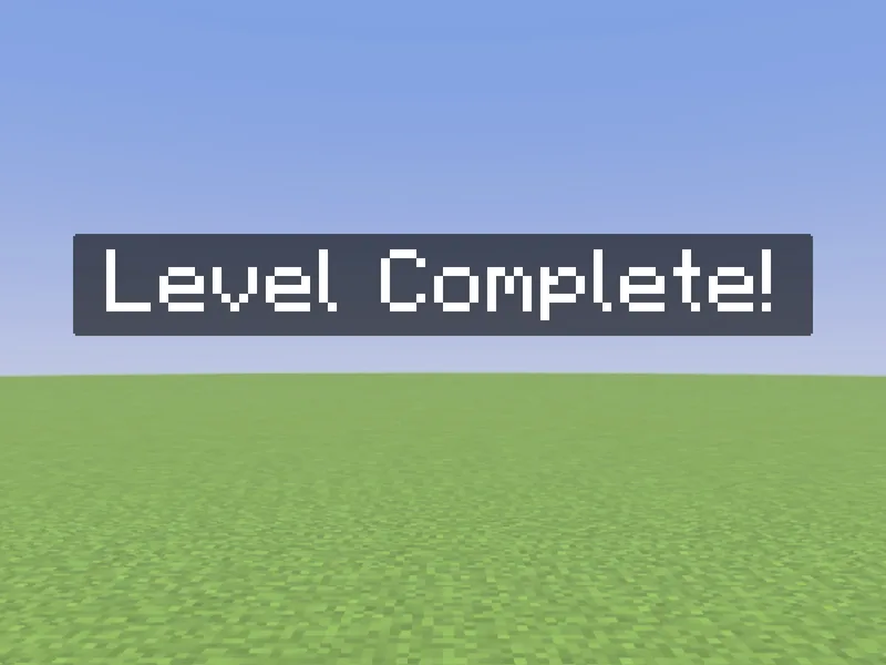 /title showing an on-screen title in Minecraft (after)