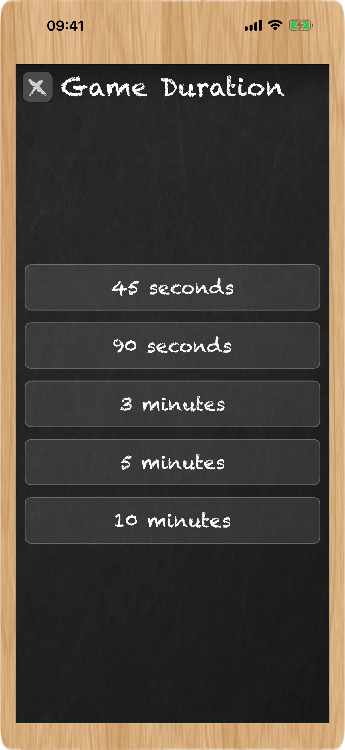Pick your duration